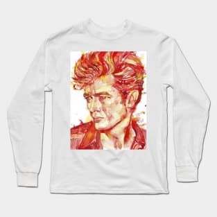 JAMES DEAN watercolor portrait .5 Long Sleeve T-Shirt